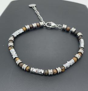 Paslanmaz Çelik Boncuk Tarzı Erkek Bileklik