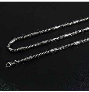 Paslanmaz Çelik Küp Kral Erkek Kolye 2.5mm Zincir